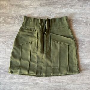 Zara Khaki Mini Skirt